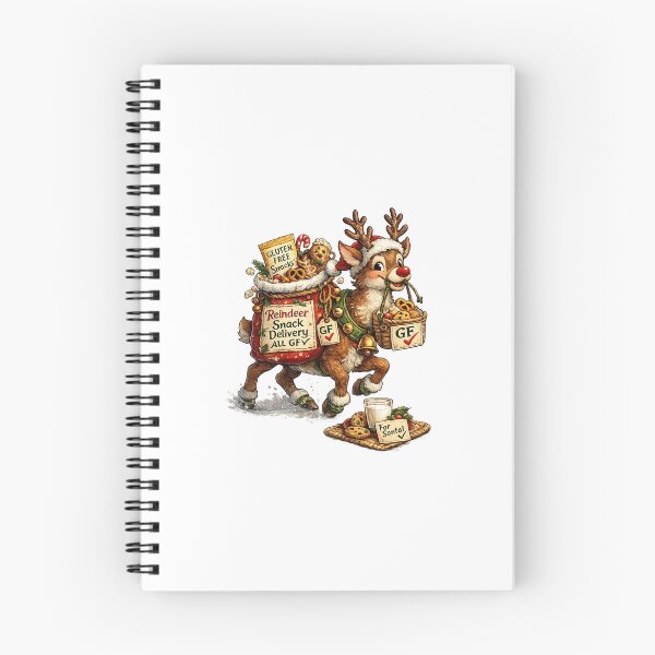 Item preview, Reindeer Snack Delivery All GF – Cute Gluten Free Christmas Coeliac Festive Design designed and sold by My Gluten Free Life UK.