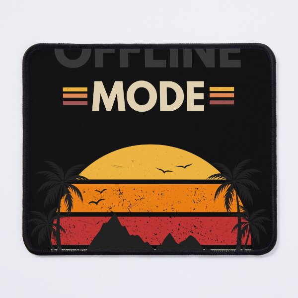 Item preview, Offline Mode Retro Sunset Vintage Aesthetic T-Shirt Design designed and sold by Uvclick.