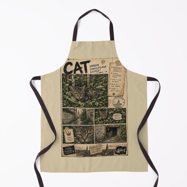 Item preview, CAT — Urban Camouflage Expert | Wearable Identity Punk Zine Poster designed and sold by InnerwayStudio.