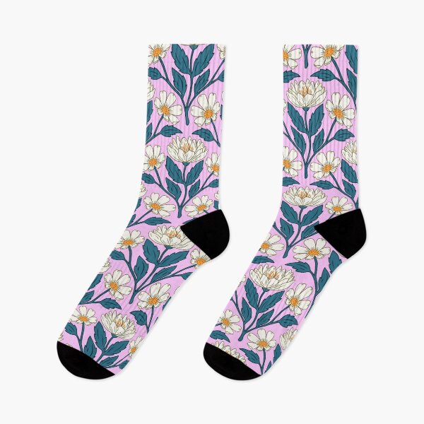 Item preview, Wildflower bouquet floral pattern in pink designed and sold by Jennifer Ladd.