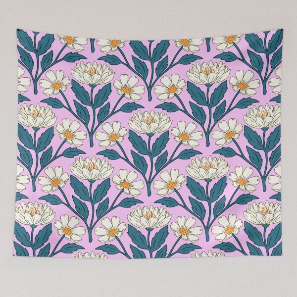 Item preview, Wildflower bouquet floral pattern in pink designed and sold by Jennifer Ladd.