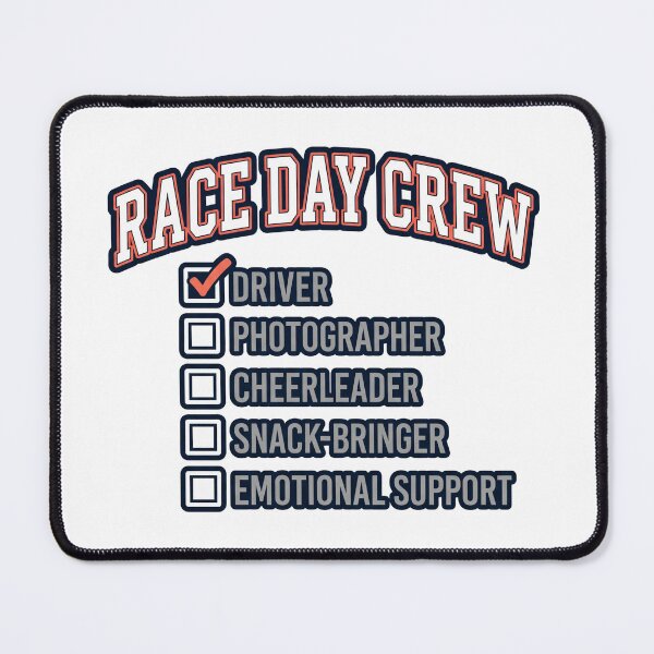 Item preview, Race Day Crew Driver Funny Marathon & Triathlon Support Team Design designed and sold by Triathlongram.