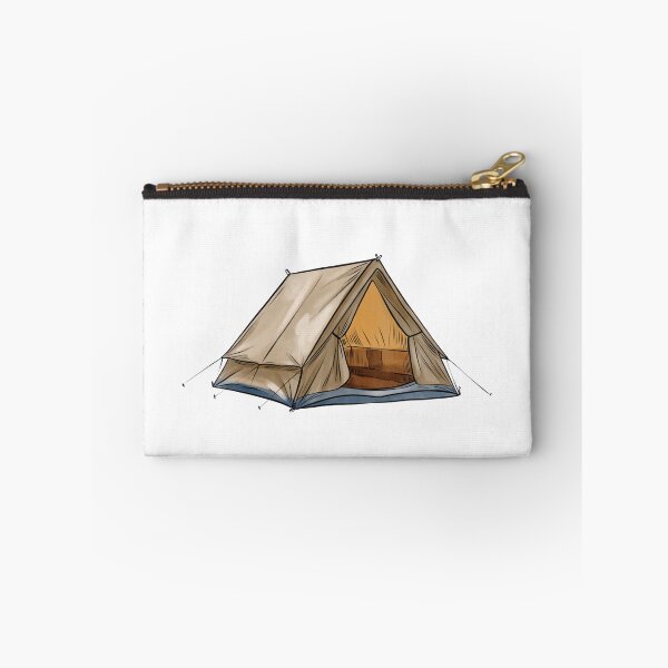 Item preview, Camping tent setup in a natural area during the day for outdoor activities and relaxation with friends and family designed and sold by Ms. Iryna.