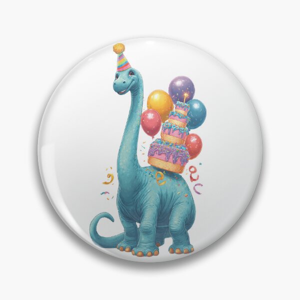 Item preview, Classic Blue Brachiosaurus Birthday Cake designed and sold by Tronstell.