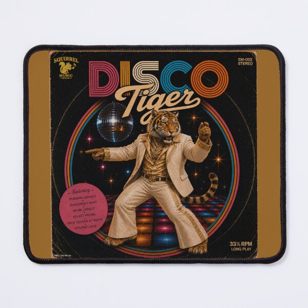 Item preview, Vintage Disco Tiger Album Cover designed and sold by MissTerryWoman.