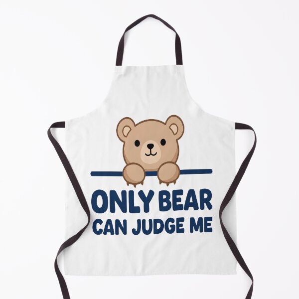 Item preview, Only Bear Can Judge Me designed and sold by TeddybearClub.