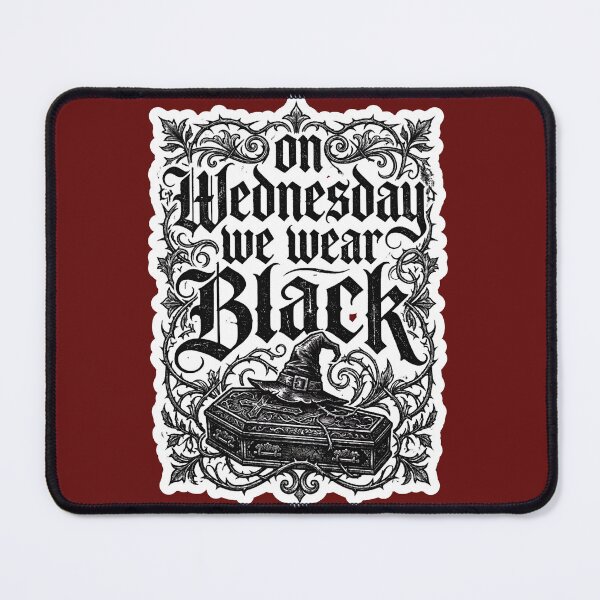 Item preview, On Wednesday We Wear Black V2 designed and sold by EvergreenPark - Tee Studio.