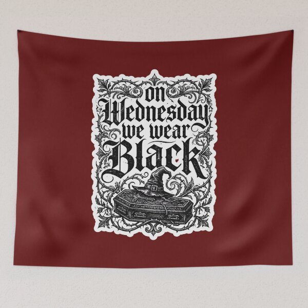 Item preview, On Wednesday We Wear Black V2 designed and sold by EvergreenPark - Tee Studio.