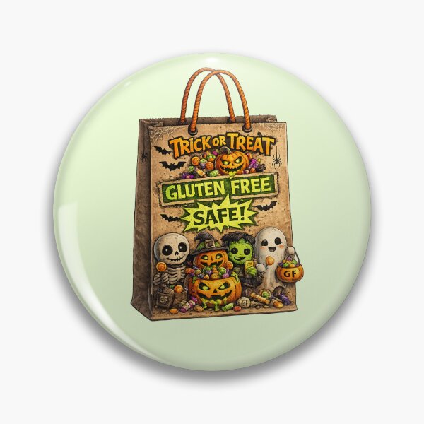 Item preview, Trick Or Treat Gluten Free Safe Bag – Cute Halloween Coeliac Candy Illustration Design designed and sold by My Gluten Free Life UK.