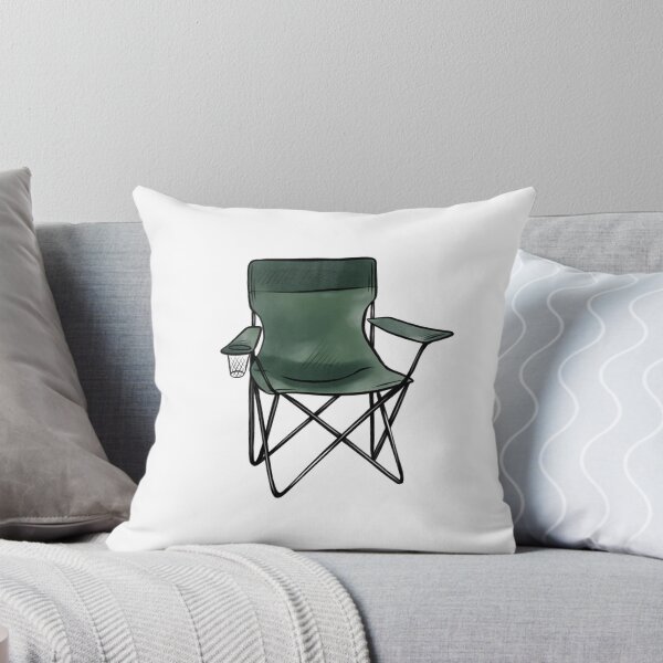 Item preview, Foldable chair stands on a white background with a cup holder, ready for outdoor use in parks or camps designed and sold by Ms. Iryna.