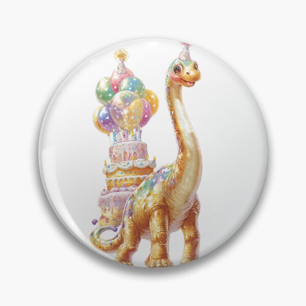 Item preview, Sparkling Glitter Brachiosaurus Rainbow Birthday Cake designed and sold by Tronstell.