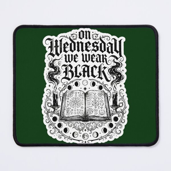 Item preview, On Wednesday We Wear Black V3 designed and sold by EvergreenPark - Tee Studio.