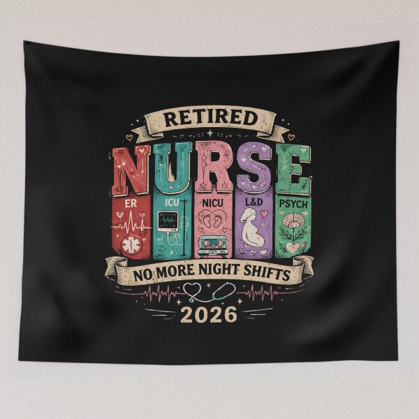 Item preview, Retired Nurse Shirt No More Night Shifts 2026 Nursing Retirement Gift Classic T-Shirt  designed and sold by podlook.