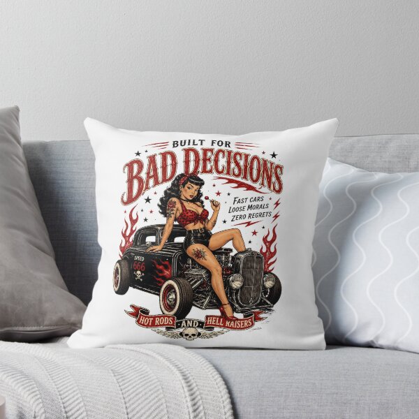 Item preview, Built For Bad Decisions – Retro Pin Up Hot Rod Rockabilly designed and sold by Region.
