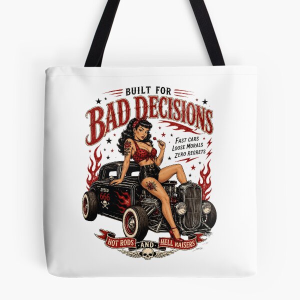 Item preview, Built For Bad Decisions – Retro Pin Up Hot Rod Rockabilly designed and sold by Region.