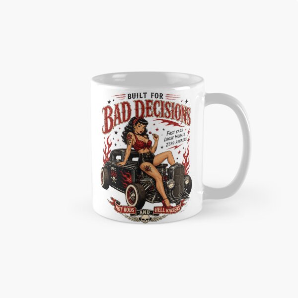 Item preview, Built For Bad Decisions – Retro Pin Up Hot Rod Rockabilly designed and sold by Region.