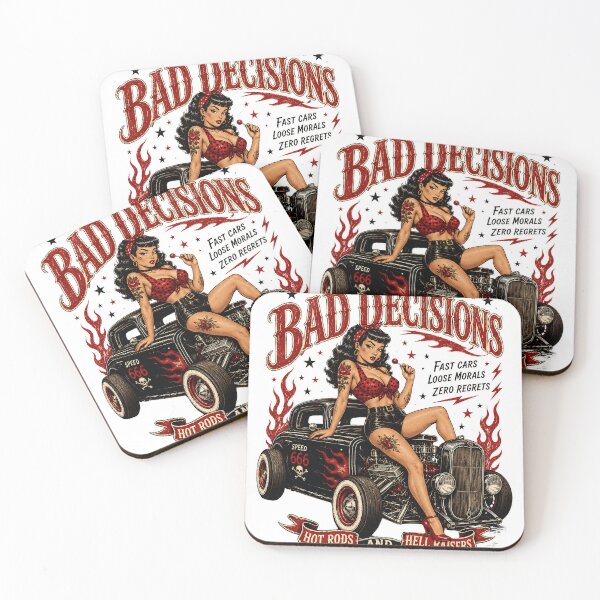 Item preview, Built For Bad Decisions – Retro Pin Up Hot Rod Rockabilly designed and sold by Region.