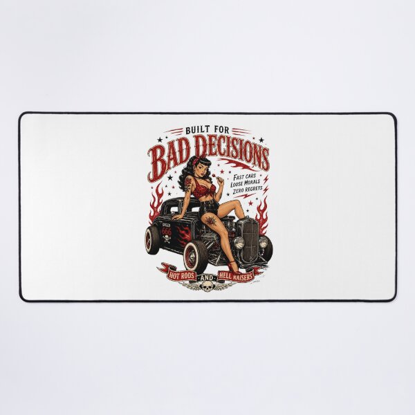 Item preview, Built For Bad Decisions – Retro Pin Up Hot Rod Rockabilly designed and sold by Region.