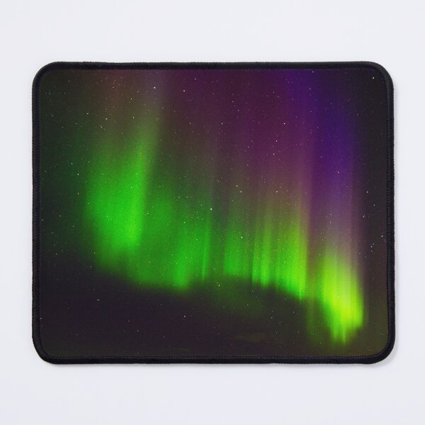 Item preview, green and purple northern lights landscape photo designed and sold by lorelei-stars.