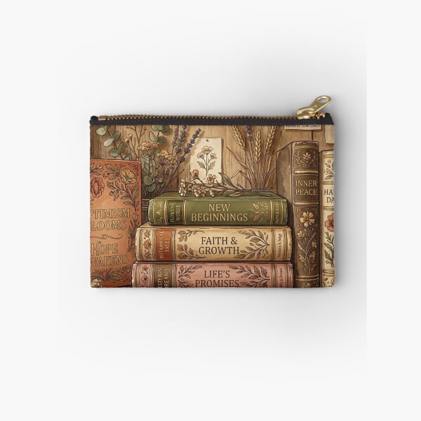 Item preview, ‏flowery books Vintage Botanical Library of Hope and Growth designed and sold by Modern-Heritage.