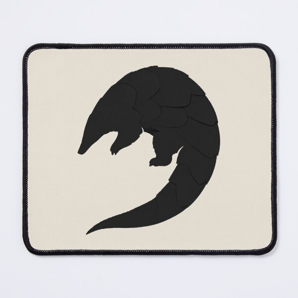 Item preview, Minimalist Dark Pangolin Silhouette designed and sold by Ombrya.