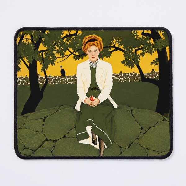 Item preview, Art Deco Portrait Woman Illustration for Vintage Wall Art Lovers designed and sold by RickE.