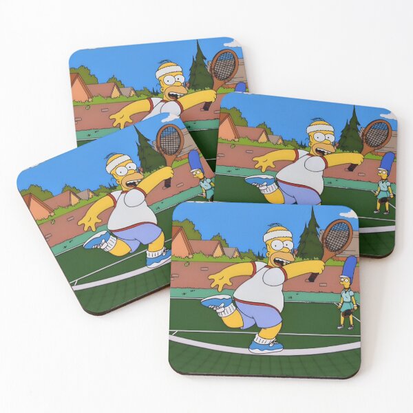 Item preview, Funny Homer Tennis Match Scene designed and sold by DohLab.