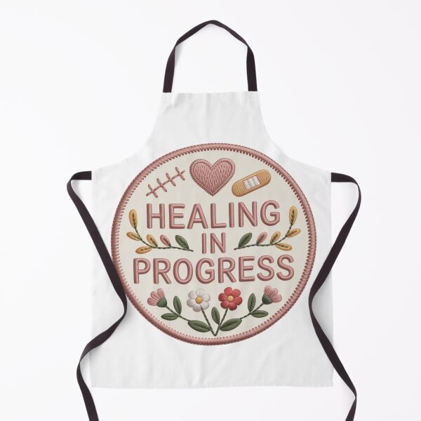 Item preview, Healing in Progress Embroidered Floral Patch Design designed and sold by FusiTink.