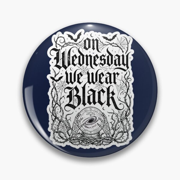 Item preview, On Wednesday We Wear Black V6 designed and sold by EvergreenPark - Tee Studio.