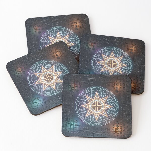 Item preview, Ancient Alien Artifact Panel with Glowing Star Symbol designed and sold by octozap.