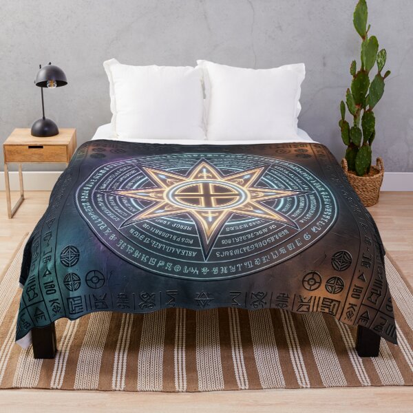 Item preview, Ancient Alien Artifact Panel with Glowing Star Symbol designed and sold by octozap.