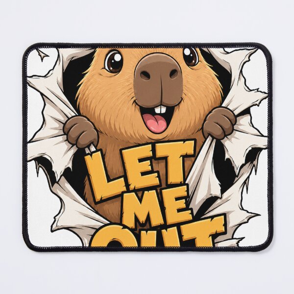 Item preview, Let Me Out Capybara T-Shirt | Cute Capybara Breaking Through Design designed and sold by eragon541289.