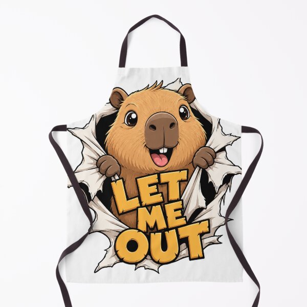 Item preview, Let Me Out Capybara T-Shirt | Cute Capybara Breaking Through Design designed and sold by eragon541289.