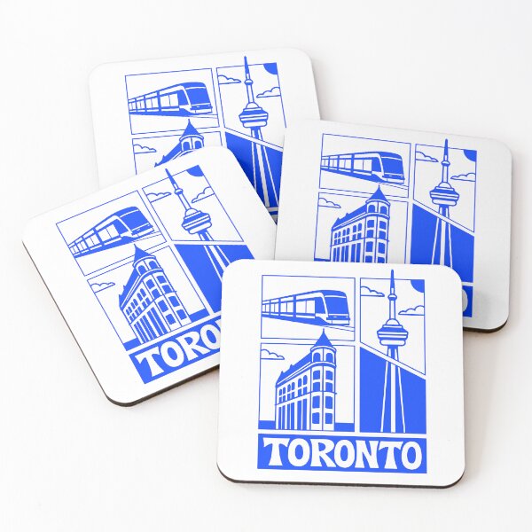 Item preview, Toronto Blue Line City Collage designed and sold by glowfinder.