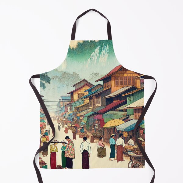 Item preview, Mandalay Myanmar Heritage Ukiyo-e Woodblock Art designed and sold by Vandy Fullam.