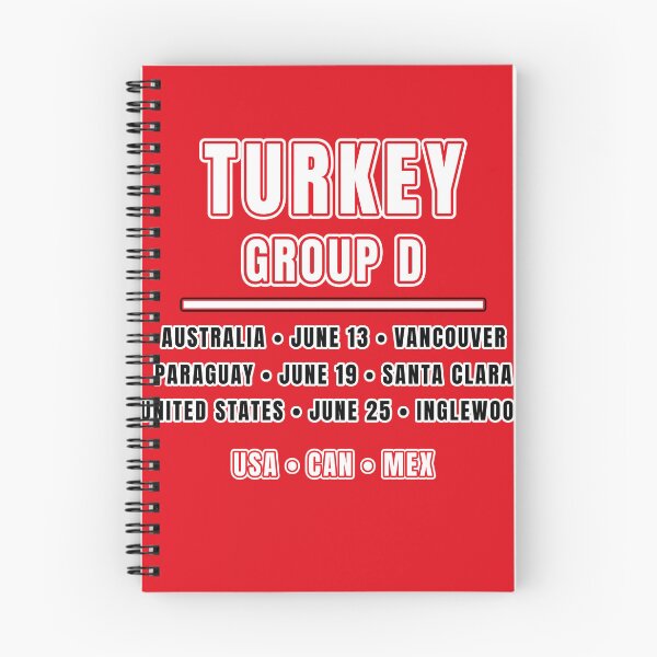 Item preview, Turkey Football Fixtures T-Shirt – Group D Schedule Shirt designed and sold by The Hairy Melon.