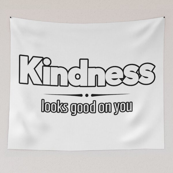Item preview, Kindness Looks Good on You Typography Design designed and sold by PixelParinda.