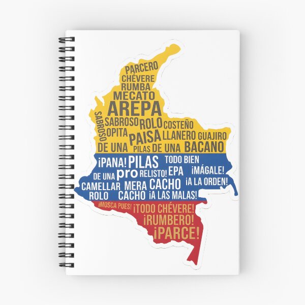 Item preview, Colombian Slang Map — Regional Words Art | Colombian Slang designed and sold by ColombianaShop.
