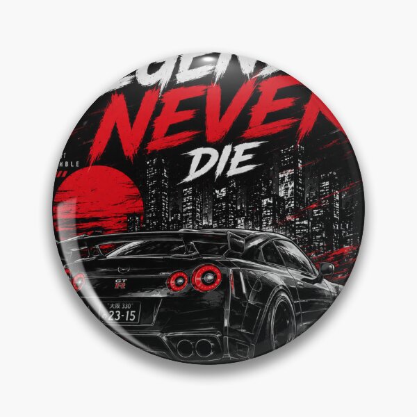 Item preview, Legends Never Die JDM Racing T-Shirt | Night Street Drift Car Design designed and sold by No Limits Garage.