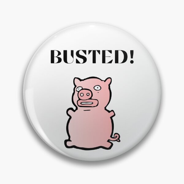 Item preview, Busted Pig Funny Logo designed and sold by logowannawear.