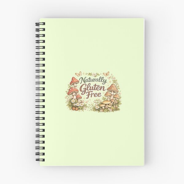 Item preview, Naturally Gluten Free Mushroom Design – Cute Cottagecore Botanical Coeliac Forest Aesthetic Illustration designed and sold by My Gluten Free Life UK.