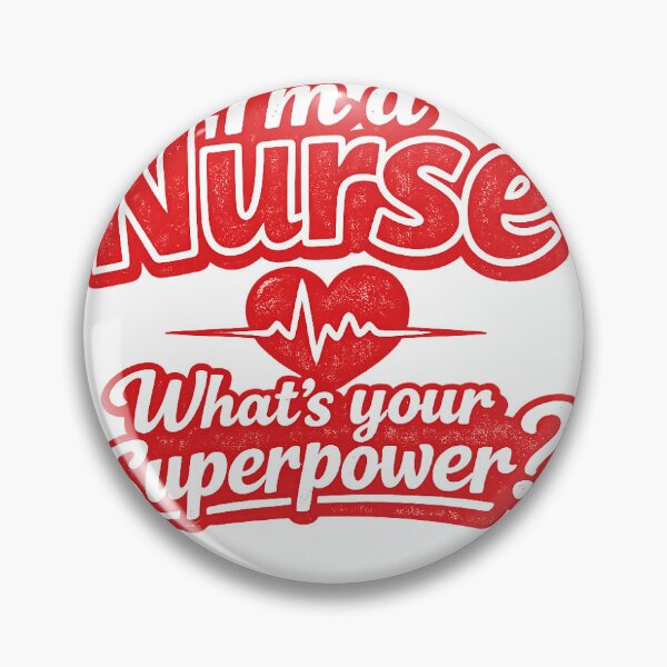 Item preview, *I'm A Nurse What's Your Superpower - Red Heartbeat Nurse Quote Design* designed and sold by Petringo.