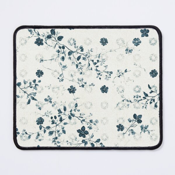Item preview, Vintage Blue Floral Toile Pattern designed and sold by ArtDesignRemix.