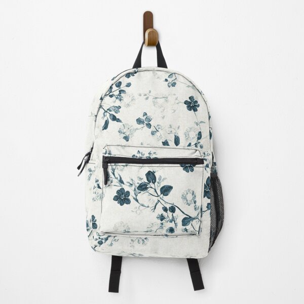 Item preview, Vintage Blue Floral Toile Pattern designed and sold by ArtDesignRemix.