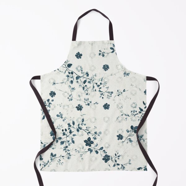 Item preview, Vintage Blue Floral Toile Pattern designed and sold by ArtDesignRemix.