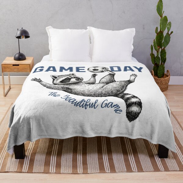 Item preview, Raccoon Soccer Game Day The Beautiful Game designed and sold by EvrmoodCo.
