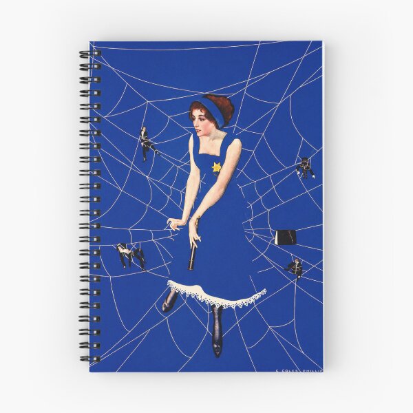 Item preview, Vintage Spider Web Art Deco Femme Fatale Print for Gothic Decor Lovers designed and sold by RickE.