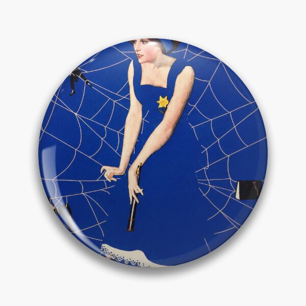 Item preview, Vintage Spider Web Art Deco Femme Fatale Print for Gothic Decor Lovers designed and sold by RickE.