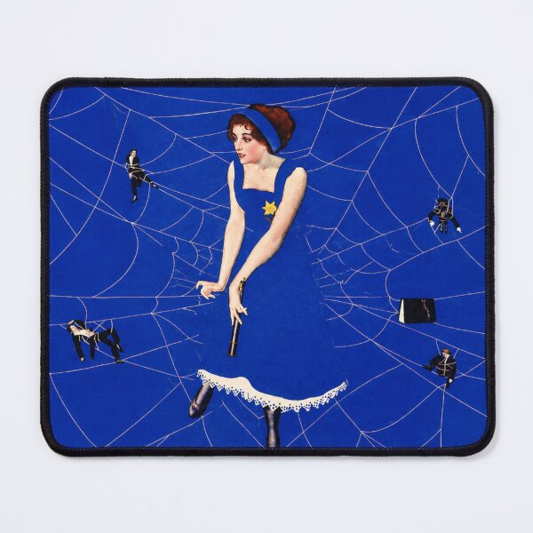 Item preview, Vintage Spider Web Art Deco Femme Fatale Print for Gothic Decor Lovers designed and sold by RickE.