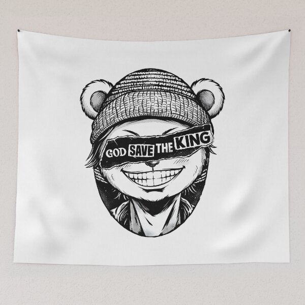 Item preview, God Save The King Bear designed and sold by TeddybearClub.